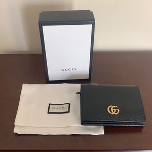 Gucci Leather Card Case Wallet